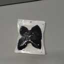 2 x 3Inch Glitter Fashion Bow Hairpin Sparkling Black Sequins Bow Hair Clip Barrettes for little Baby Toddler Girls,Teens, Kids Children Cute Halloween Costume Dress up Accessories