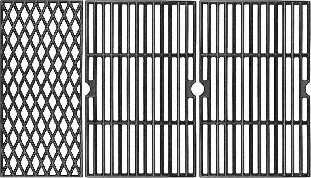 Uniflasy Cast Iron Cooking Grates for Dyna glo DGH474CRP DGH483CRP DGF493BNP DGF493PNP-D DGB495SDP DGB495SDP-D DGB493SPB DGB463CNP DGB494SPB 70-01-911 70-02-656 Cooking Grid Replacement Part Kit