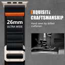 Bandletic Compatible with Apple Watch Ultra Band Men Women, Wide Soft Stretchy Rugged Sport Straps with G-Hook for iWatch 49mm(Ultra 3/2/1),46mm(11/10),45mm(9/8/7),44mm(SE3/SE2/SE/6/5/4),42mm(3/2/1)