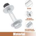 uxcell 2 Set Eccentric Alignment Camber Bolt for Kia Optima 2011-2020 No.552602P300/552602P400/552603M000 Suspension Control Arm Cam Adjustment Nut Kit