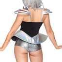 Leg Avenue Women's Space Cadet Costume, Silver, Large