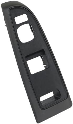 Window Control Switch Bezel Cover for Driver Side Door Panel Compatible with Chevy Silverado, GMC Sierra 1500 2500 HD 3500 Door Switch Panel 2004-2007 89045124 Dark Gray