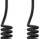 90 Degree Coiled USB Type C Cable,AICse USB A to USB C Cable (5.9ft 60W) Scalable Spring PD Type C Charging Cable for MacBook Pro 2020, iPad Pro, iPad Air 4, Galaxy S20, Switch, Pixel, Other USB C