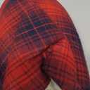 riemot Womens Furry Warm Slippers, Memory Foam Home Shoes Comfortable Closed Toe House Slipper Anti Slip Sandals Lightweight Winter Indoor Bedroom Shoe Black Red EU 40-41