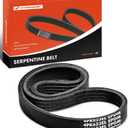 A-Premium Serpentine Belt 24.528 In Power Steering Stretch Fit For Chevrolet Aveo 2007-2011 & Pontiac G3 2009-2010, G3 Wave 2009 & Suzuki Swift+ 2009, L4 1.6L GAS, Tie Required for Installation