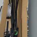 pamo Industrial Pipe Clothing Rack  Wall Mounted Black Closet System in Powder-Coated Steel  41.4" W  87.4" H  Easy Setup  Ideal for Walk-In Closets & Retail Use