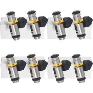 861260T 8Pcs Boat Fuel Injectors Compatible with MerCruiser 4 Stroke 4.3-8.2 L Sterndrive and Inboard Models Replacement 861260