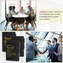 Kosiz 40 Pcs Valentines Employee Appreciation Gift Bulk A5 Motivational Leather Notebook and Pen Inspirational Journal with Pen for Women Men Nurse Volunteer Social Worker Team Coworker Staff Teacher