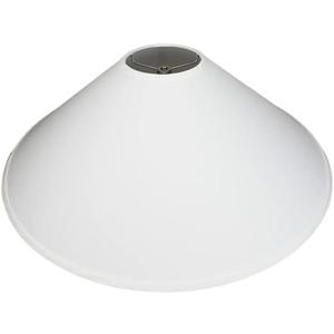 Lampshade 5" Top Diameter x 23" Bottom Diameter x 12" Slant Height with Washer (Spider) Attachment for Lamps with a Harp (Linen White)
