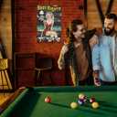 3 x Pin Up Girl Metal Sign Vintage Retro Wall Art for Man Cave Garage 1950s Classic Bar Decor Billiard Pool Room Pub Lounge Club Tin Plaque 8x12inch