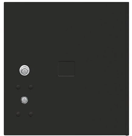 Salsbury Replacement Parcel Locker - Door and Tenant Lock - for Standard 4 High (PL4) 4C Horizontal Parcel Locker - with (3) Keys - Black
