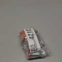 6Pcs Padlocks with Same Keys,Laminated Steel Orange Silver(1-9/16",40mm),Normal Shackle for Sheds,Gates,Fences,Toolbox,Outdoor and Indoor Use