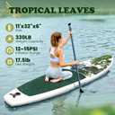 Inflatable Stand Up Paddle Board, 11ft 106 Paddle Board for Adults & Youth, Durable SUP Accessories with Non-Slip Deck, Dual Hand Pump,10L Dry Bag,108L Backpack