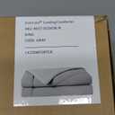 REST Evercool Cooling Comforter, King/Cali King, Blanket for Hot Sleepers, All Season Bedding for Night Sweats, Breathable Lightweight Duvet, 106x90 Inches, Cool Gray