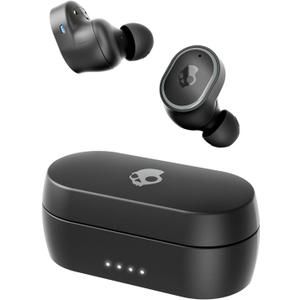 Skullcandy Sesh ANC Wireless Earbuds, Bluetooth Headphones, Noise Cancelling, Up to 46 Hours Battery with Charging Case, Sweat and Water Resistant, Microphone for iPhone Android - True Black