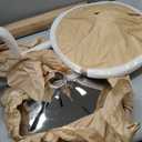 BestOffice Bar Stools Set of 2, Counter Height Adjustable Bar Stools with Back Bar Stool PU Leather Swivel Bar Stool Kitchen Counter Bar Stools Dining Chairs (Brown)