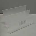 Boloyo Acrylic File Holder,1PC 2 Sections Clear File Organizer Mail Letter Sorter Desktop Folder Holder for Home Office School Envelope Bill Filling Paper Document