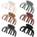 2 x Hair Clips for Women 3.5 Inch Medium Hair Claw Clips for Girls Thin Thick Hair Matte Banana Jaw Clips Hair Accessories for Women (Basic)