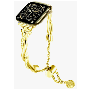 BDJXCUSA for Apple Watch Bands for Women, Bling Metal Strap for Apple Watch Series 11,10, Slim Stainless Steel Replacement for iWatch 9,8,7,6,5,4,SE3,SE 2nd,Ultra 3,2,1, 38mm,40mm,41mm 42mm 44mm 45mm 46mm 49mm Gold