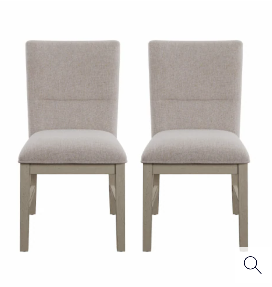 Lakeview Sloan Padded Dining Chairs (2ea) Gray