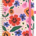 And Per Se 2026 Planner with Pattern, A4 Size-Daily, Weekly & 18-Monthly Planner, Daily Schedule, Monthly Tabs, 100 GSM Thick Paper(Elegant Florals) (Flower03)