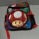 Bioworld Super Mario Backpack with Detachable Mushroom Lunch Tote 16 Inch 5 Piece Set