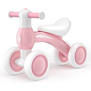 Baby Balance Bike for 1 Year Old Boys Girls 12-24 Month Toddler Balance Bike, 4 Wheels Toddler First Bike, First Birthday Gifts