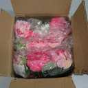 ASTRYAS 8Pcs Artificial Flowers Fake Peonies Silk Peony Bouquet Faux Flowers Bulk Arrangements for Decoration Vase Florals Arrangements Wedding Home Party Table Hot Pink