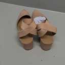 DREAM PAIRS Womens Low Block Chunky Heel Ankle Strap Dress Pumps Shoes Size 8.5