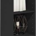 Furinno Fulda Book Shelf, 3-Tier Narrow Bookshelf, Bookcase with 10-in Width Storage Shelf, 9.3 x 9.8 x 31.5, for Living Room, Bedroom, Home Office, Blackwood