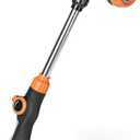 [All-New 2027] 18" Watering Wand for Garden Hose, Unistyle Hose Nozzle Sprayer with 8 Spray Patterns,180° Adjustable Angle, Thumb Flow Control, Garden Watering Wand for Plants, Flowers, Car Wash
