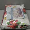 Christmas Decorative Blanket, Watercolor Poinsettia Leaf and Berry Print Throw Decoration, Soft Flannel Winter Blankets for Couch Bed Sofa, Holiday Home Decor, Xmas Festival Gifts 50x60 Inch