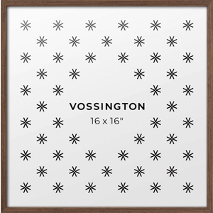 Vossington Thin 16"x16" Frame Walnut