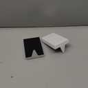 SINTENILL Christmas Stocking Holders for Mantle Set of 2, Heavy Weighted Metal Stocking Holders Hangers Low Profile Stocking Hooks Bases for Fireplace Table Xmas Holiday Party Decoration, White