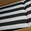 Arden 4-Pack Outdoor Patio Dining Chair Cushion, 20x44, Rain-Proof Seat Pad, Fade-Resistant Outdoor Cushion Black Cabana Stripe