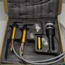 Bathroom Faucets for Sink 3 Hole - 8 Inch Waterfall Bathroom Sink Faucets with Metal Pop-up Drain and Supply Lines, Modern Widespread Elegant Faucet, P3009B (Matte Black)