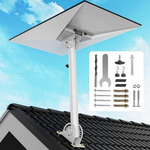 Starlink Gen 3/4/4X Mount Kit, 360° Heavy Duty Adjustable Pivot Mount, for eave, Wall , Roof Mount and Pole Mount Compatible with Starlink V3/V4 Standard Dish(White)