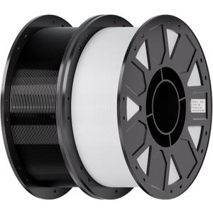 Creality Ender PETG 3D Printer Filament 1.75mm 2KG (4.4bs), High Precision, Strong Toughness, Odorless, Better Flow, Moistureproof 3D Printing Ender PETG Filament, Black & White