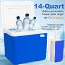 Cold Therapy Machine After Surgery Ice Machine with Knee Flexible Pad, Cryotherapy Machine for Knee Pain, Sprains, Swelling, Other Injuries, Quiet Pump,Timing Function (14 Quart)