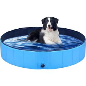 Dog Pool Foldable Dog Pool pet Pool Swimming Pool Portable Suitable for Indoor and Outdoor use (40x12in)