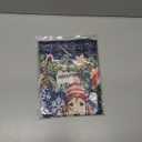 Christmas Puppy Valances for Windows 42" W x 12" L Dogs Gingerbread Pine Snowflake Blue Plaid Rod Pocket Curtains Valance Short Window Treatment Drapes for Living Room, Bedroom Bathroom Decor