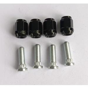 Wheel Stud and Black Nut Kit 85-1080 Replacement for 2016+ Can-Am UTV Defender HD5 HD8 HD9 HD10, Maverick Trail 800 1000 Sport Front or Rear & Commander Rear Left