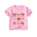 Little Girl Valentines Day Shirt Bow/Heart Clothes Toddler Valentines Day Outfit 3-4Y