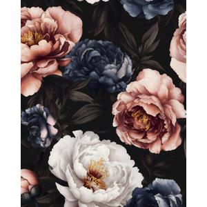 Fvlow Vintage Rose Floral Peel and Stick Wallpaper 17.4" x 394"