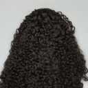 Curly Half Wig Upgrade 3 IN 1 Half Wig With Drawstring Seamless Clip Ins Flip Over Kinky Curly Half Wig Protein Synthetic Hair Boast Human-Hair-Like Touch 180% Density 18 Inch Medium Brown Color