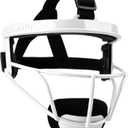 Dinictis Softball Face Mask, Lightweight, Comfortable, with Wide Field Vision, Durable and Safe Face Guards, Premium Protective Softball Fielder's Mask (White)