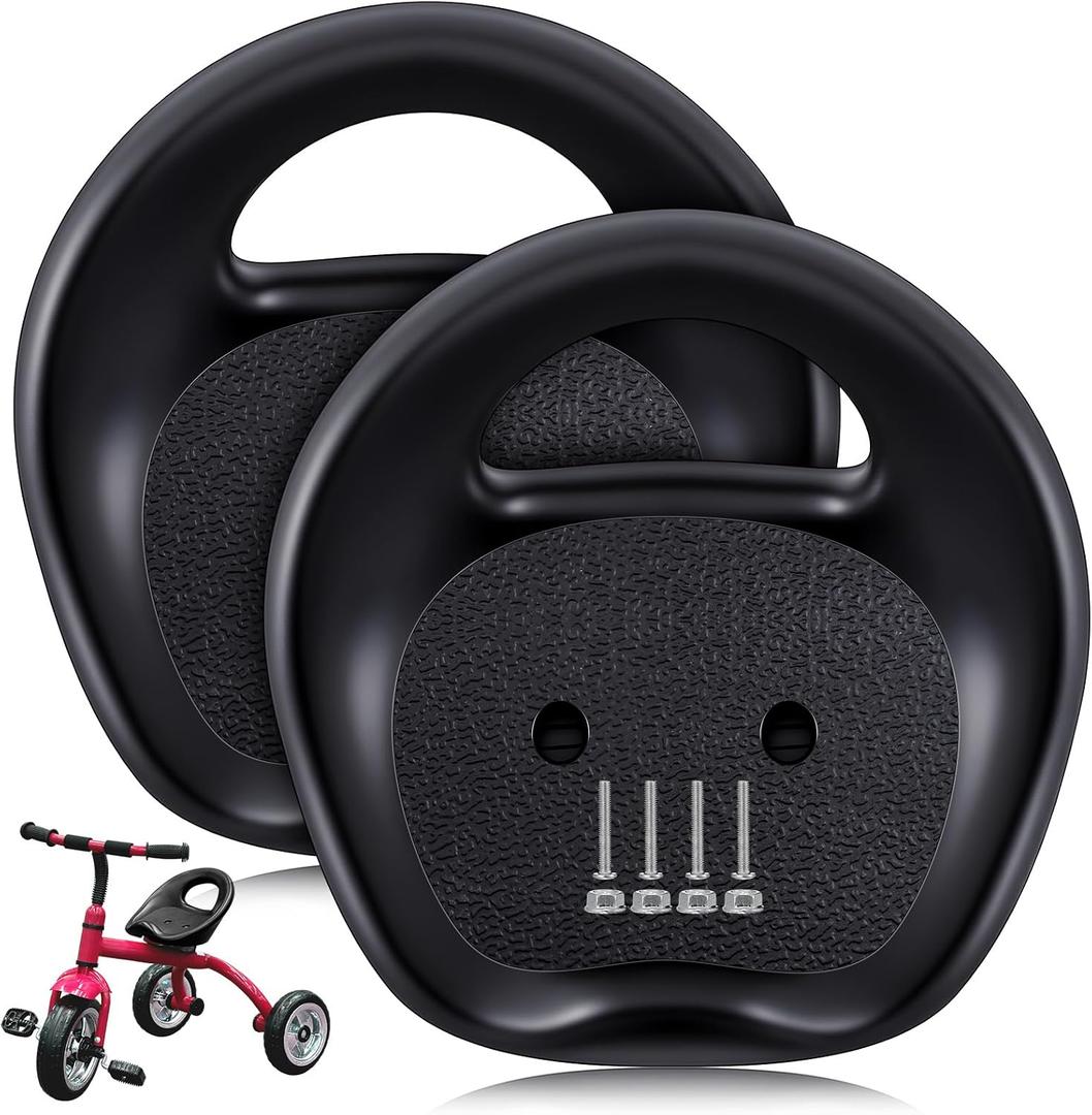 Pangda 2pcs Kids Tricycle Replacement Seat for Toddler Bikes with Mount Screws Kart Seat Drift Cart Saddle for Balance Bike Trikes Cart Black Durable Thickened Adjustable Saddle