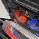 R1234yf R134A AC Gauge Set, 3 Way Automotive AC Manifold Gauges for R1234yf R134A and R404A Refrigerants with 5FT Hoses Quick Couplers Self Sealing Can Tap for Freon Charging