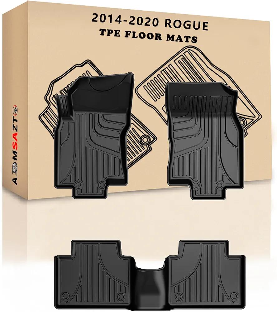 AOMSAZTO Cargo Liner Set for 2014-2020 Nissan Rogue (Not for Sport)
All Weather Heavy Duty Trunk Mat with Backrest Mats for Rogue Accessories