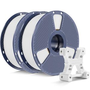 PETG Filament 1.75mm, Ultra Tough, Heat Optimized, Odorless, 2kg(4.4lbs) SUNLU PETG Bundle 3D Printer Filament, Dimensional Accuracy +/- 0.02mm, White 2 Pack